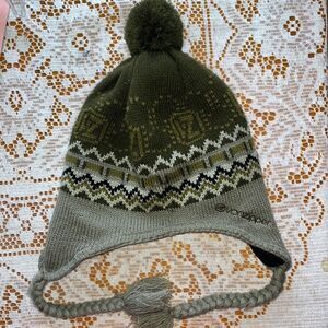 VZ VONZIPPER UNISEX POM POM AND BRAIDS FLEECE-LINED WINTER HAT